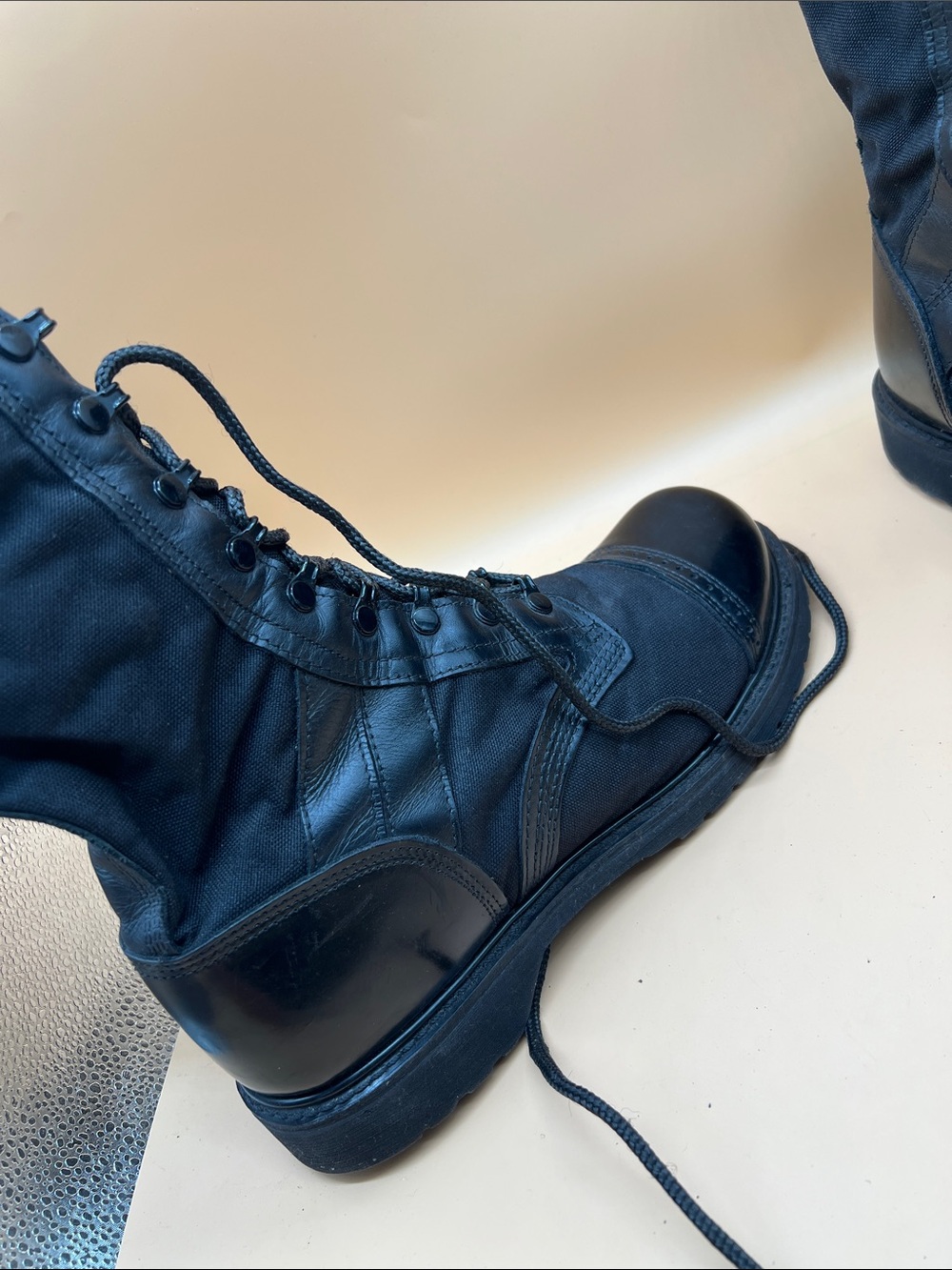 Corcoran black Combat Boots Men's sz 12 D - Picture 5 of 10
